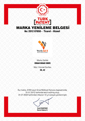 Marka Tescil Yenileme
